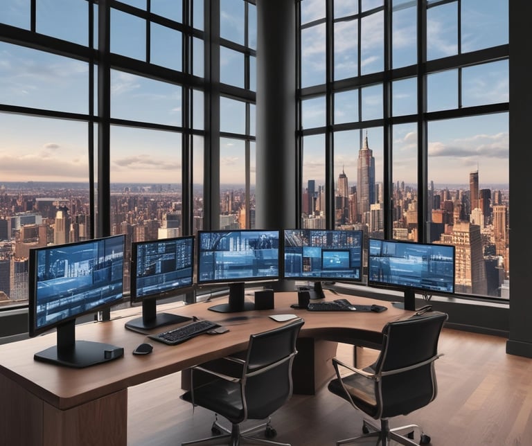 A professional trading team analyzing market data.