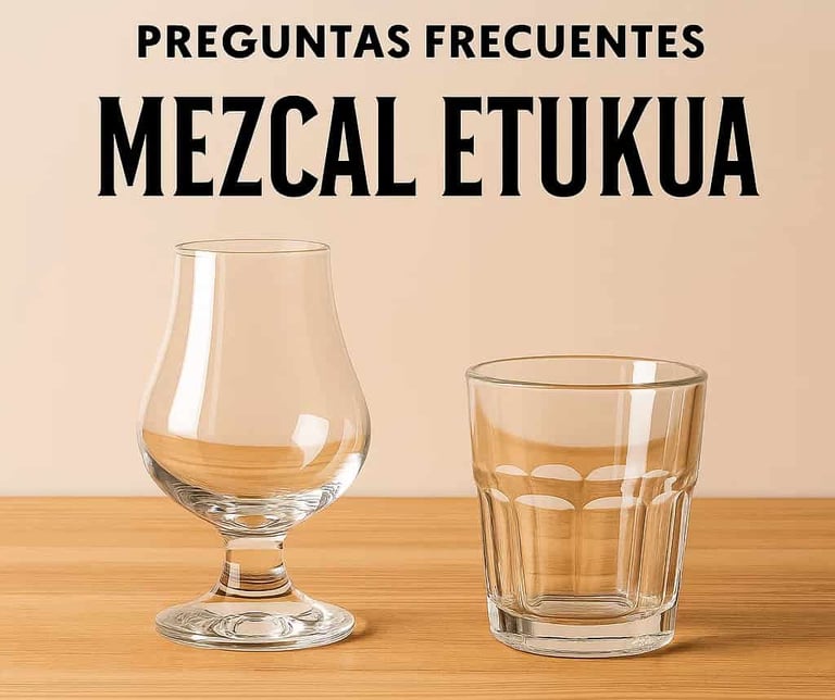Comparativa side-by-side de una copa tulipán y un vaso de cristal tradicional para mezca