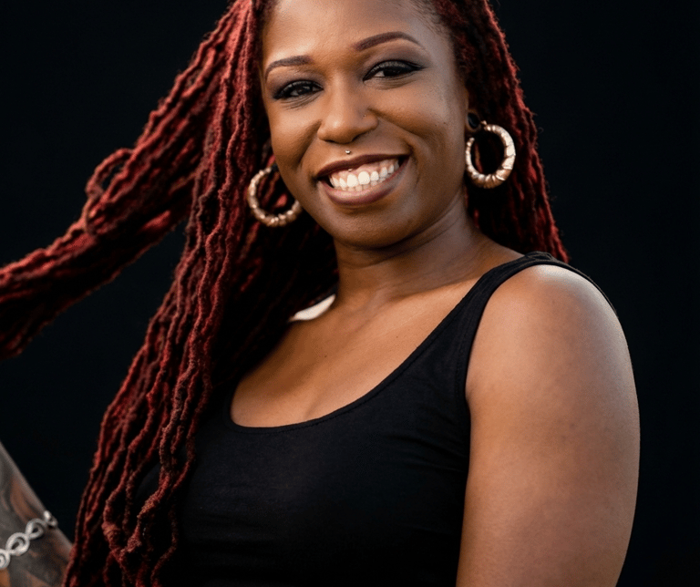 Tattoo artist Brittany working at Halo Tattoo in Fort Worth, Texas