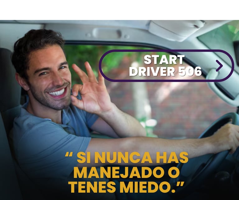 hombre feliz dentro de un carro