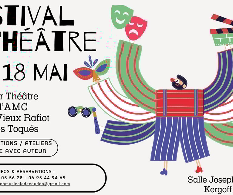 Banderole du Festival de théâtre de l'AMC