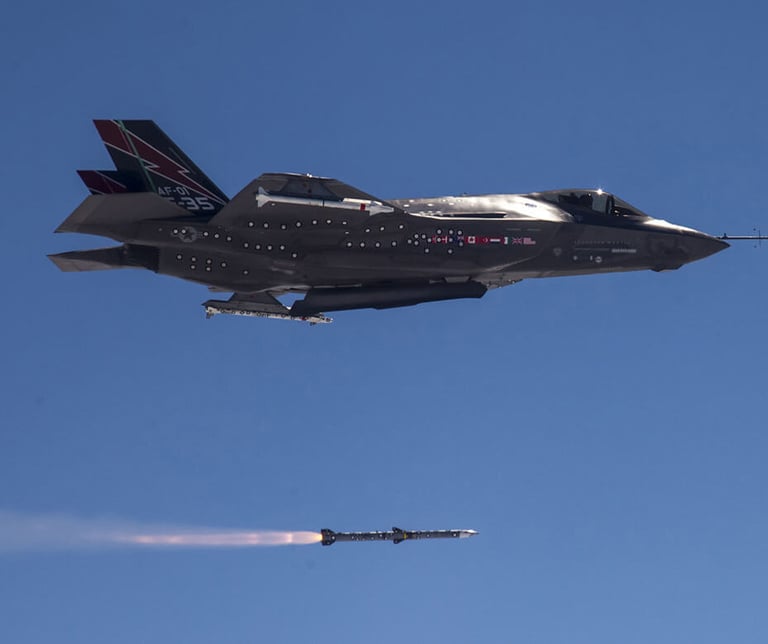 a fighter jet flying in the sky with a jet