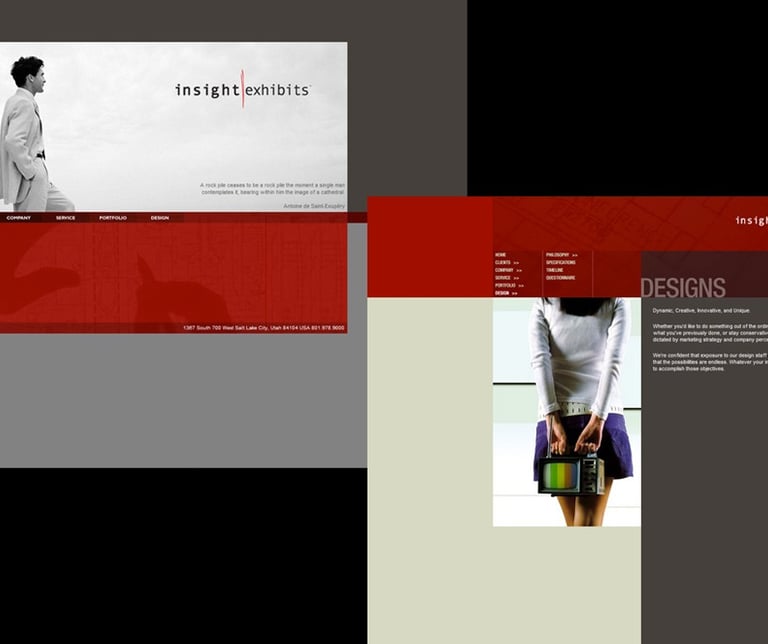 Insight Exhibits Website Design