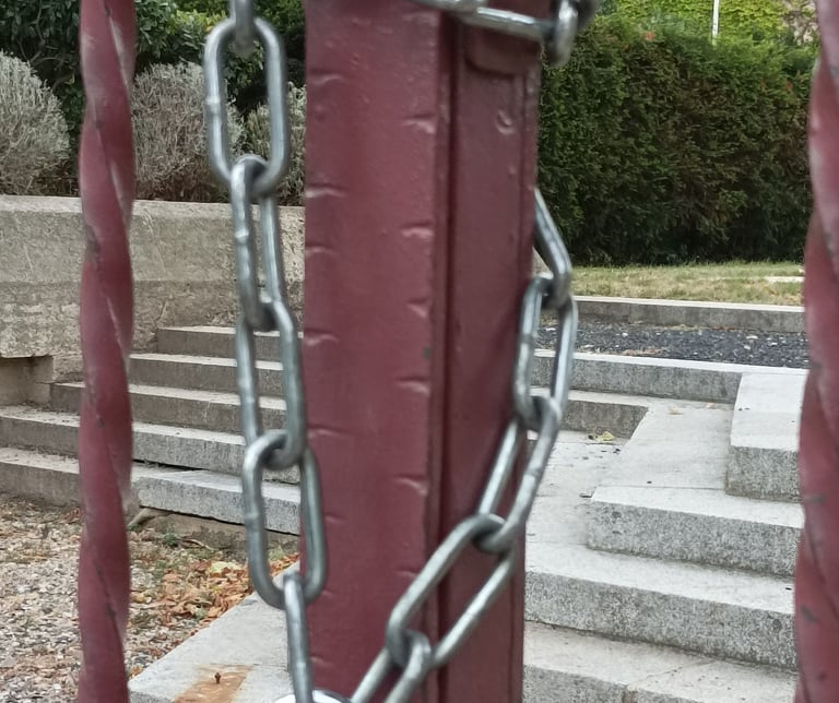 Locked and barred.