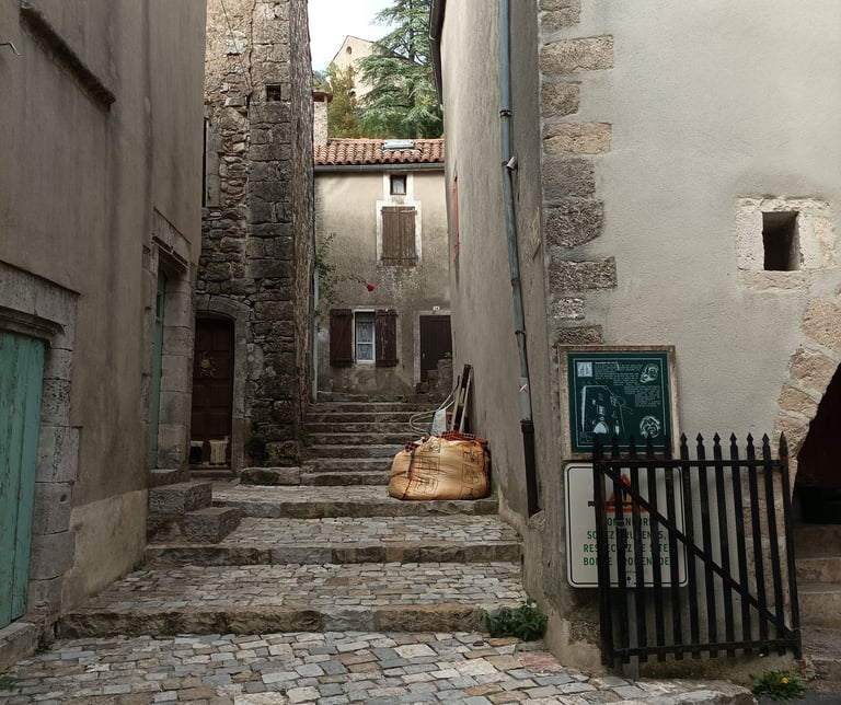 Skilfully paved stair cases