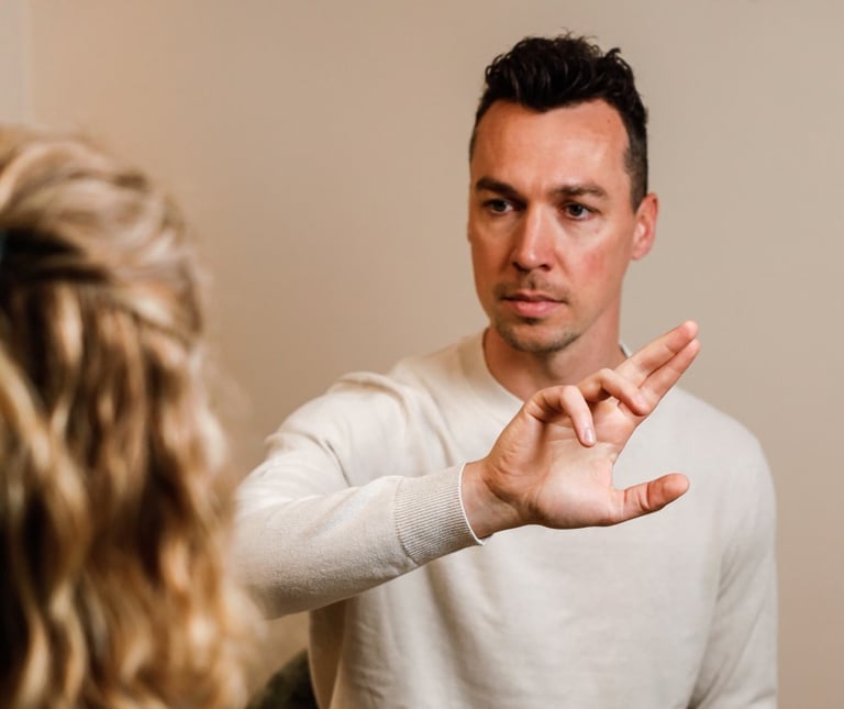 EMDR therapeut aan het werk