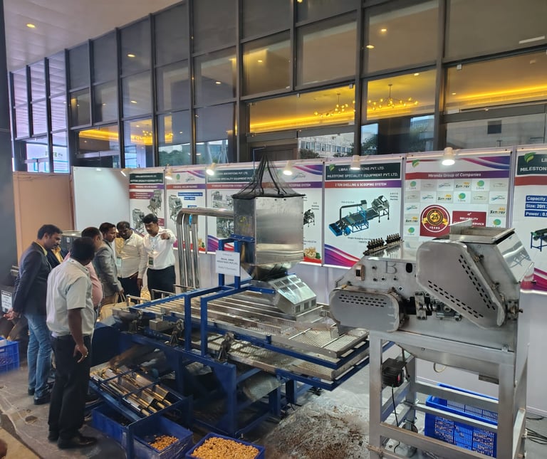 cashew scooping system, separator system