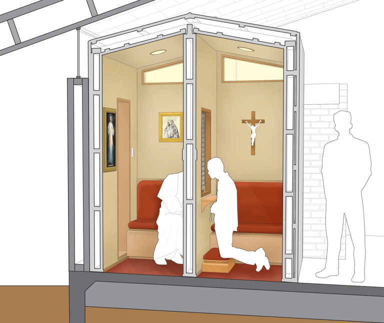 Confessional Cross Section
