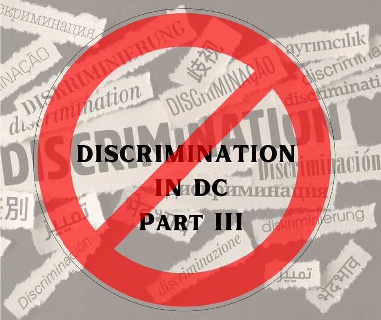 Anti-discrimination laws in DC