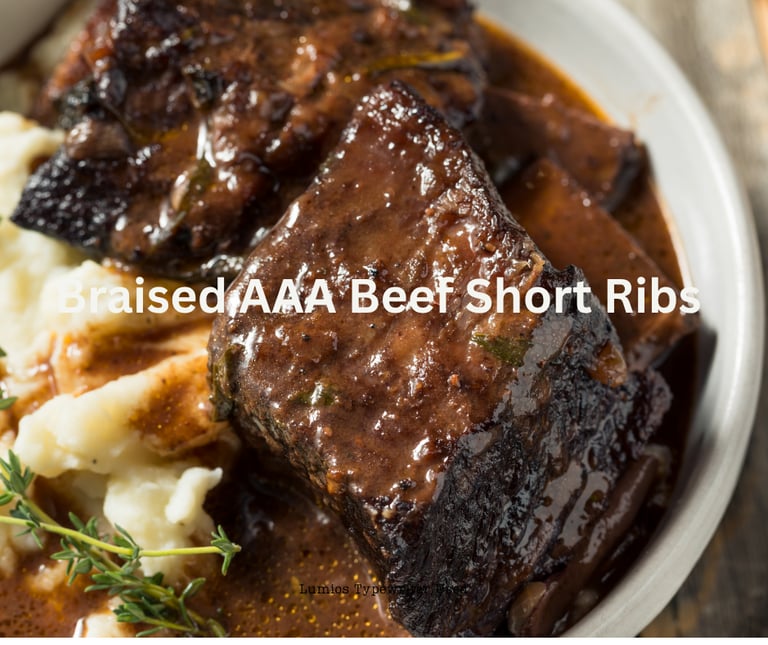 Braised AAA Beef Short Ribs