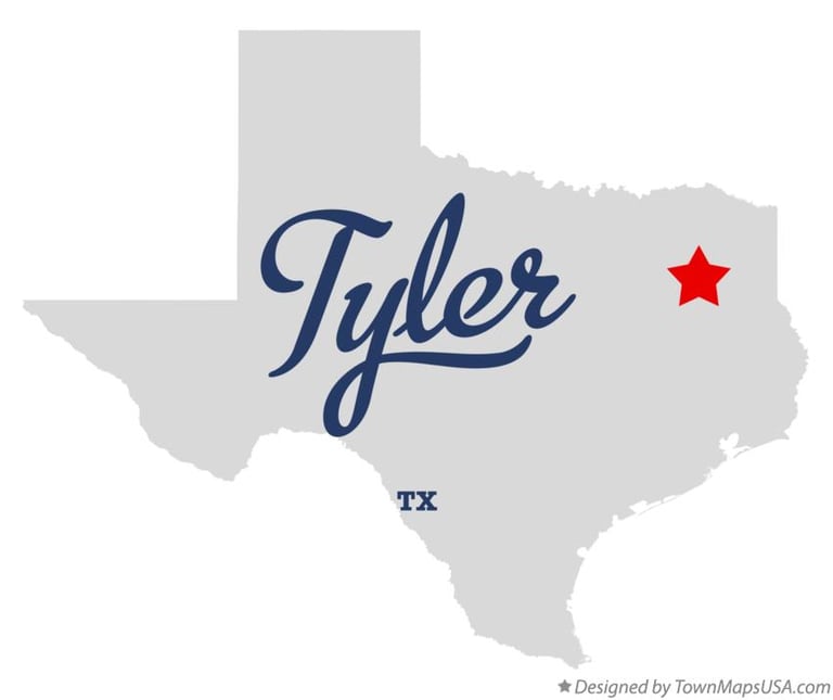 map of tyler texas