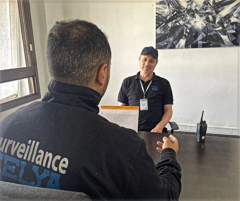 Recrutement rigoureux d'un agent de gardiennage par Celya Inter Pro.