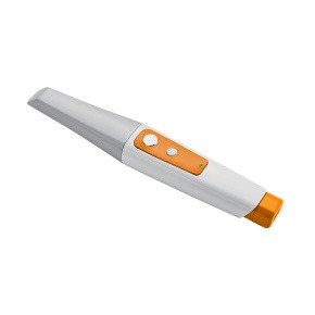 Handheld digital intraoral scanner for dental 3D imaging and impressions.