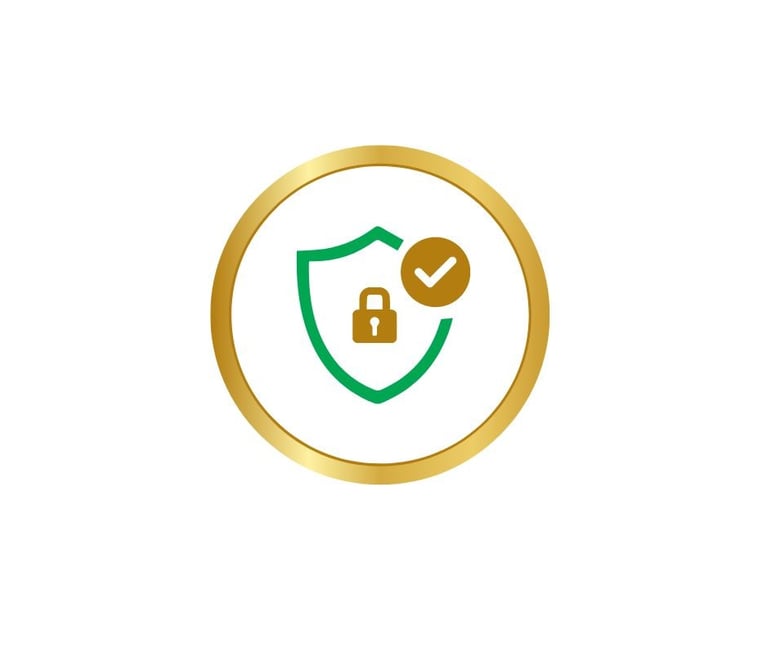 a shield showing that erie cleaning services is bonded and insured so that you feel safe and secure