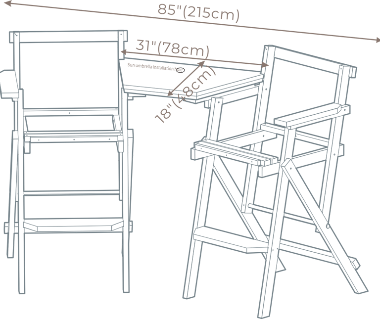 saniwerke bar stool size