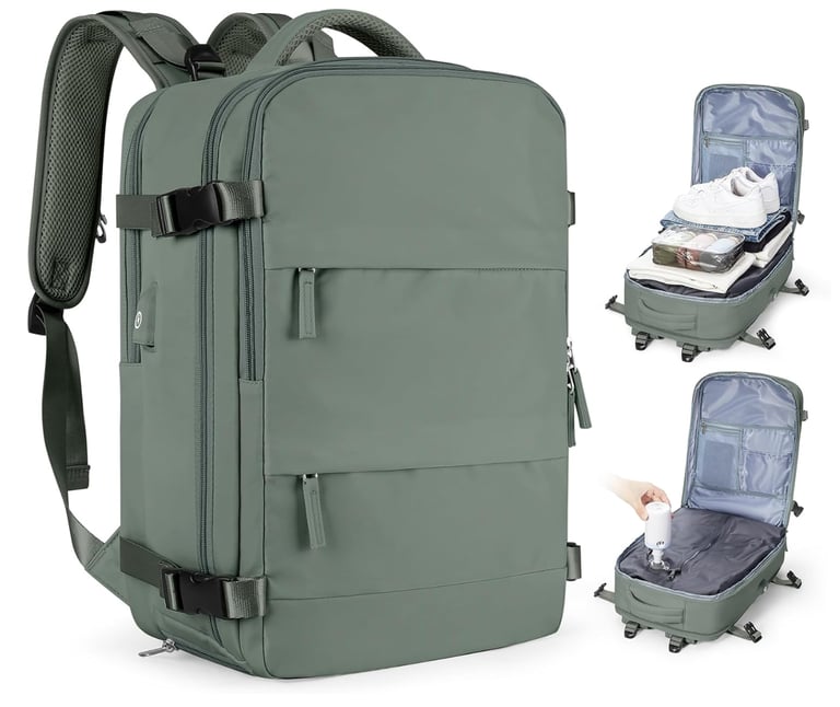 coofay Vacuum Backpack Travel with Pump