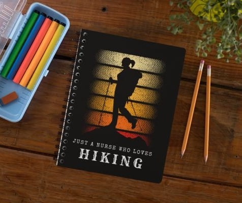Nurse Hiker Notebook