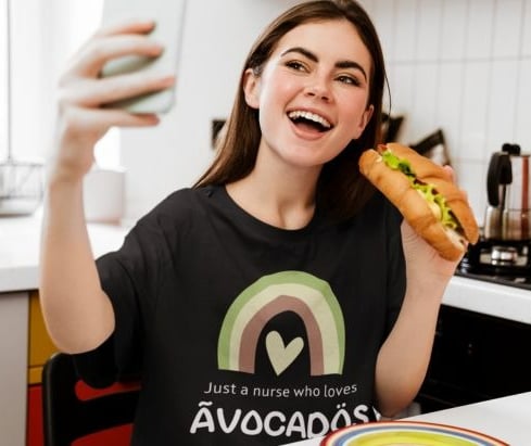 Just A Nurse Who Love Avocados T-shirt