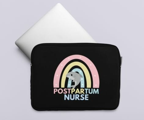 Postpartum Nurse Laptop Sleeve