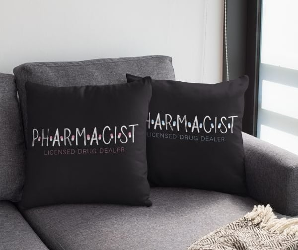 Pharmacist Throw Pillow