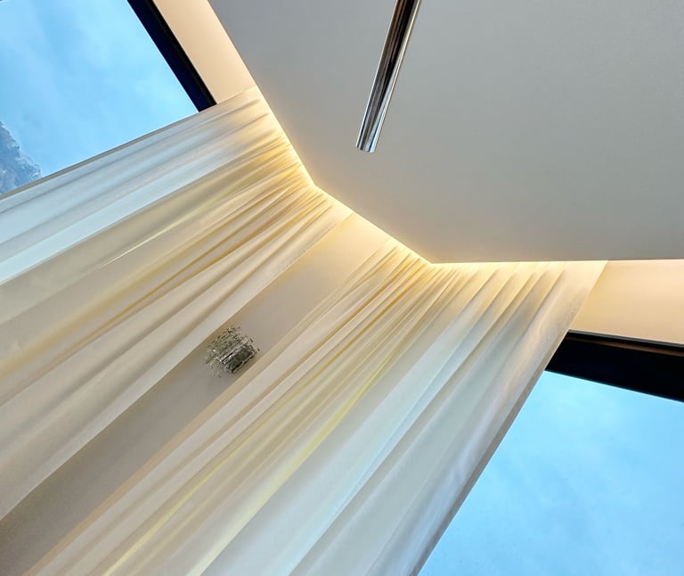 lankstomi bėgeliai pritaikyti pagal sienų formą