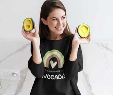 Just A Nurse Who Love Avocados Sweatshirt