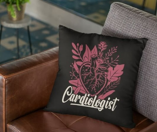 Cardiologist Throw Pillow