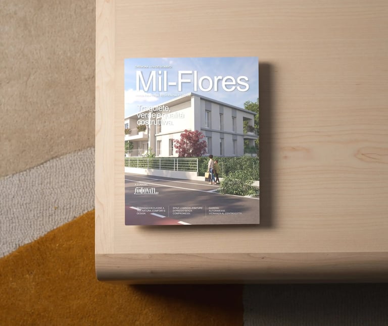 Brochure Mil-Flores Cremona: rendering palazzina Classe A Via dei Bombici