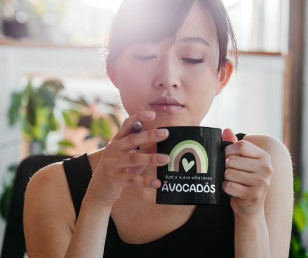 Just A Nurse Who Love Avocados Mug