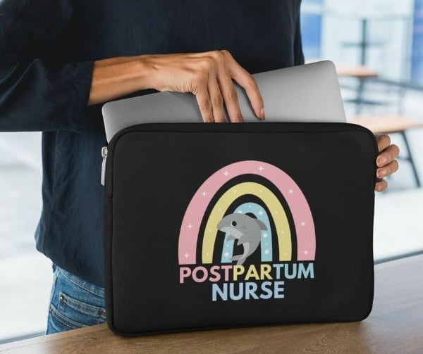 Postpartum Nurse Laptop Sleeve