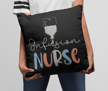 infusion nurse throw pillow