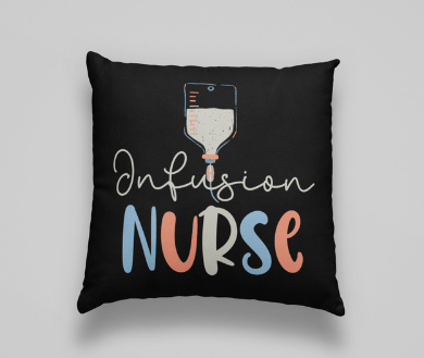 infusion nurse throw pillow