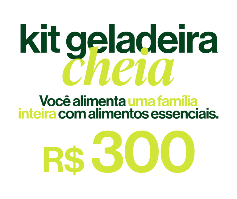 Descrição do kit "geladeira cheia", que garante alimentação para uma família inteira por R$300