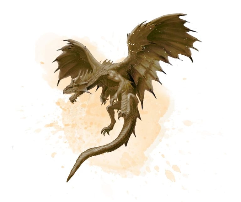 Air dragon artwork from the animal spirit oracle deck by sonia parker