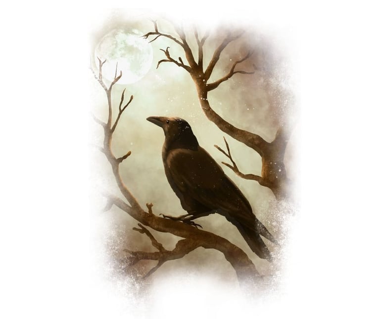 Crow Spirit Animal from the Animal Spirit Oracle