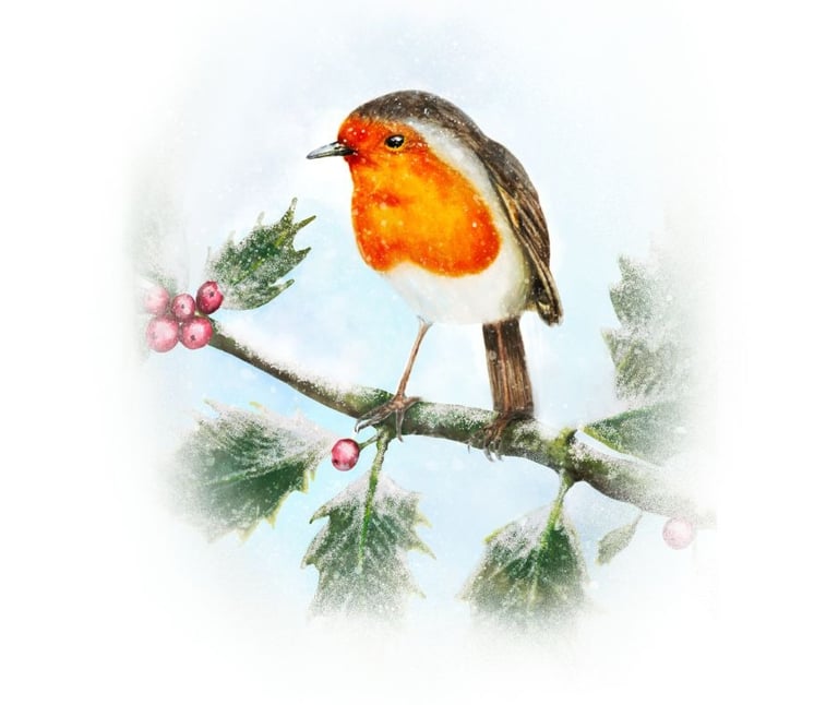Robin artwork from the animal spirit oracle deck by sonia parker