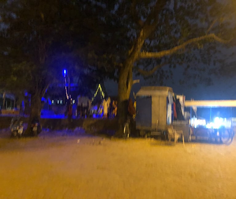 Night stalls near Nehru Park, Kochi, Kerala, India