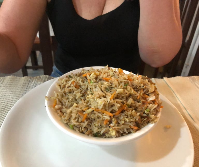 evening meal near Nehru Park, Kochi, Kerala, India