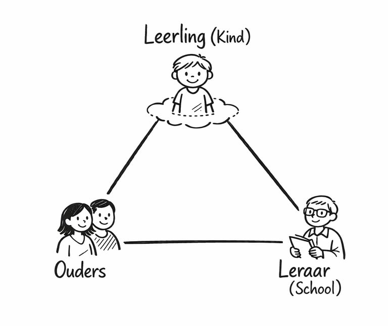 Pedagogische driehoek: school - kind - ouders