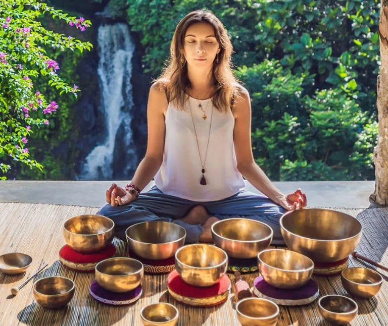 Tibetan singing bowl used for meditation and sound healing
