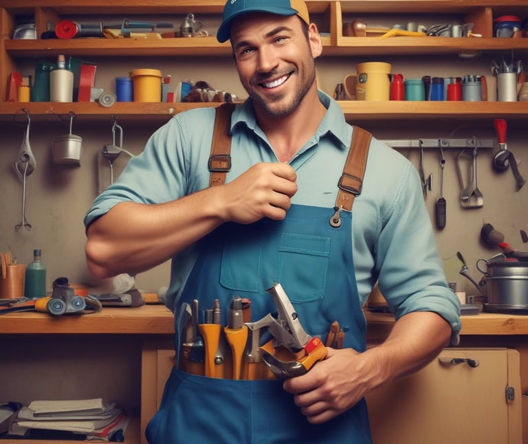 Electrician installing wiring in a commercial building.