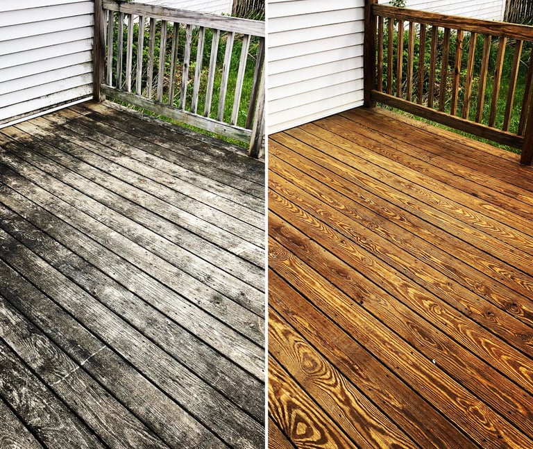 Wood Deck Power Washing Hudson FL
