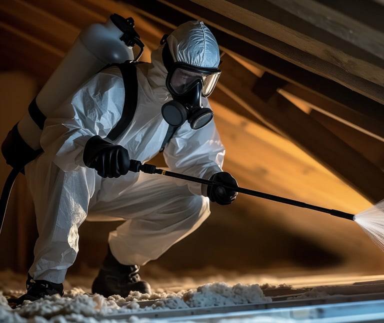 Rat infestation attic cleanout service in Amherst MA