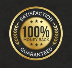 100 percent satisfaction guarantee emblem