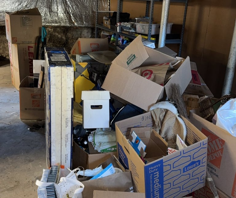 Heavy item removal during junk removal job in Suffield CT