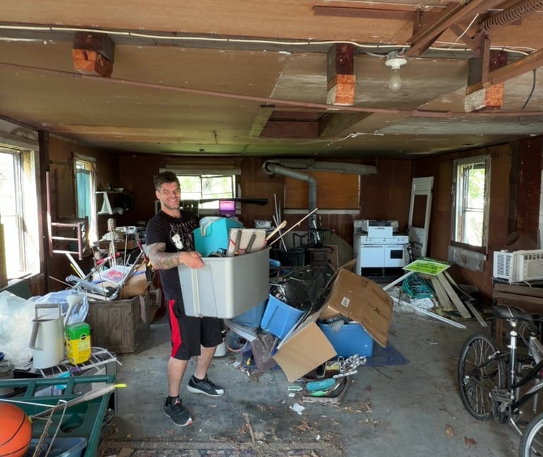 Heavy item removal during junk removal job in Thompsonville CT