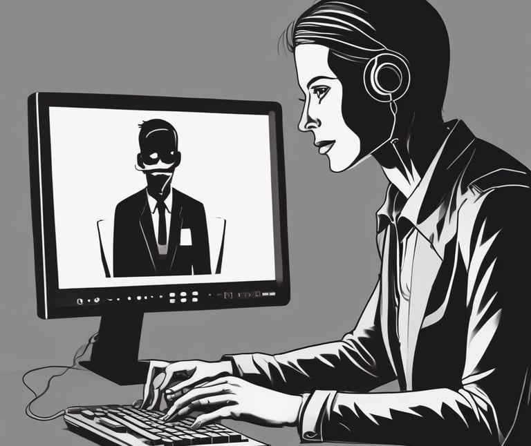 A futuristic tech setup with neon blue and purple lighting highlighting gaming consoles and gadgets.