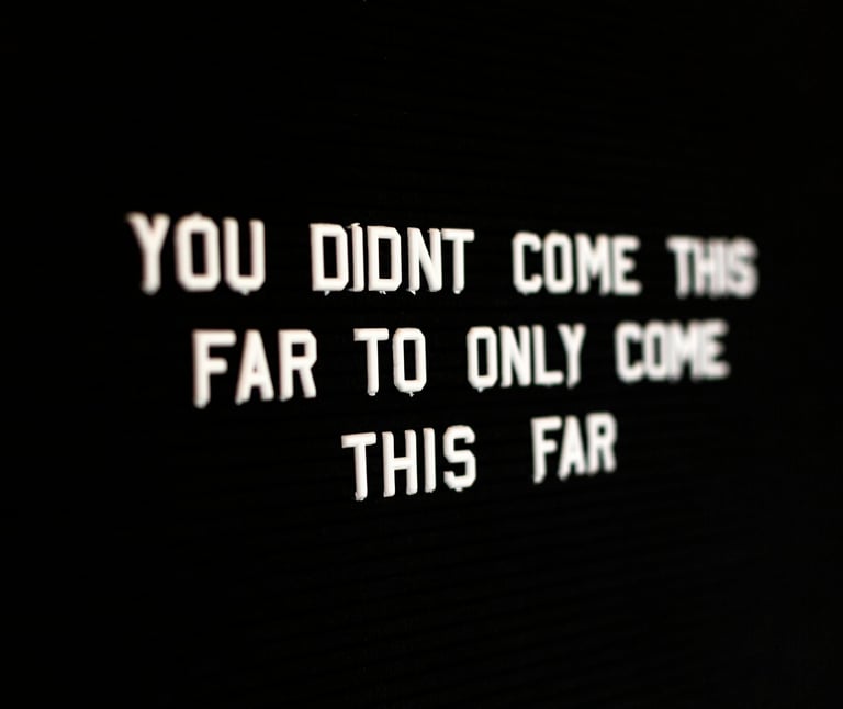 Books by YK: You didn't come this far to only come this far