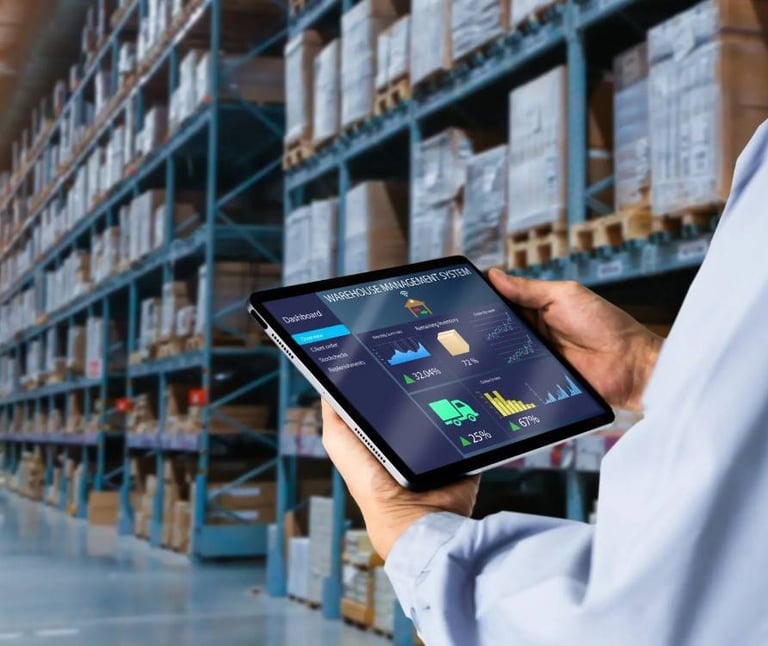 Dashboard showing order tracking