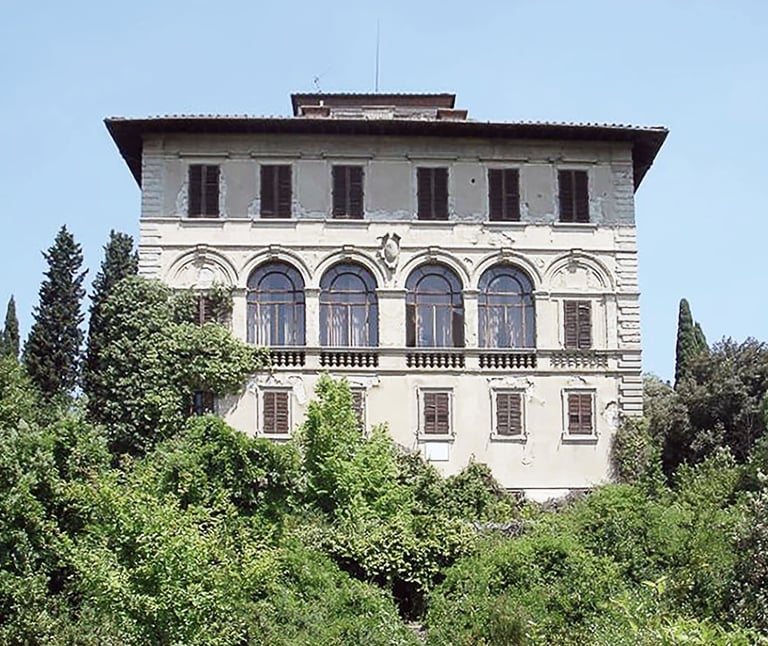 Villa il Salviatino before restoration, abandoned Renaissance villa Fiesole Florence, Erica Fossati Colombo Associati
